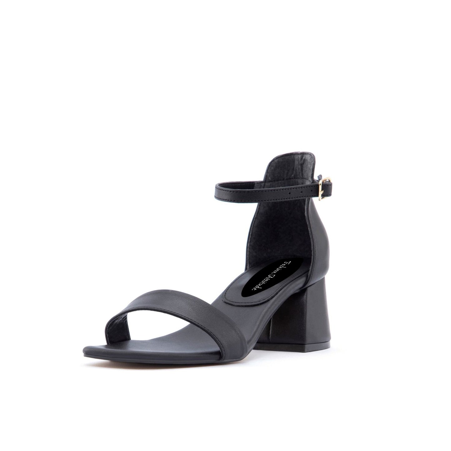 Fashion Attitude - Sandales Femme à Talon Bloc Noir Élégant