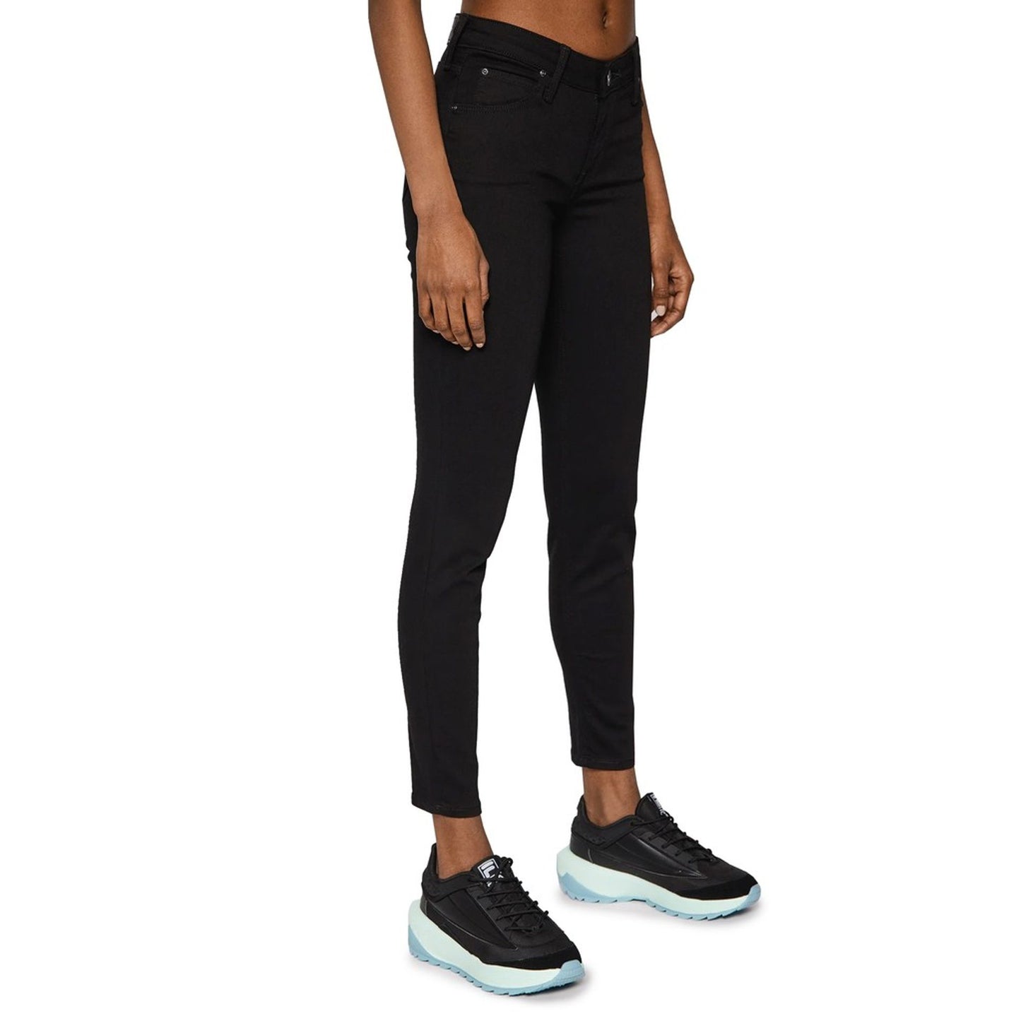 Lee - Jean Skinny Noir Femme, Élégance et Confort