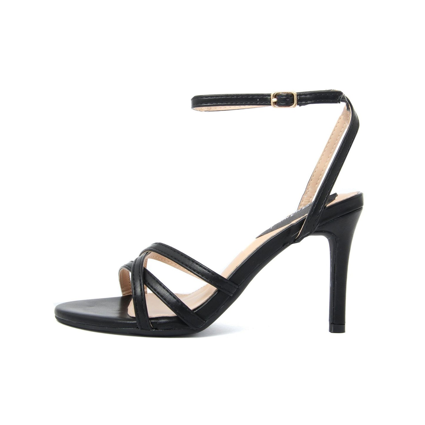 Fashion Attitude - Sandales Femme Noires à Talon Haut 10 cm