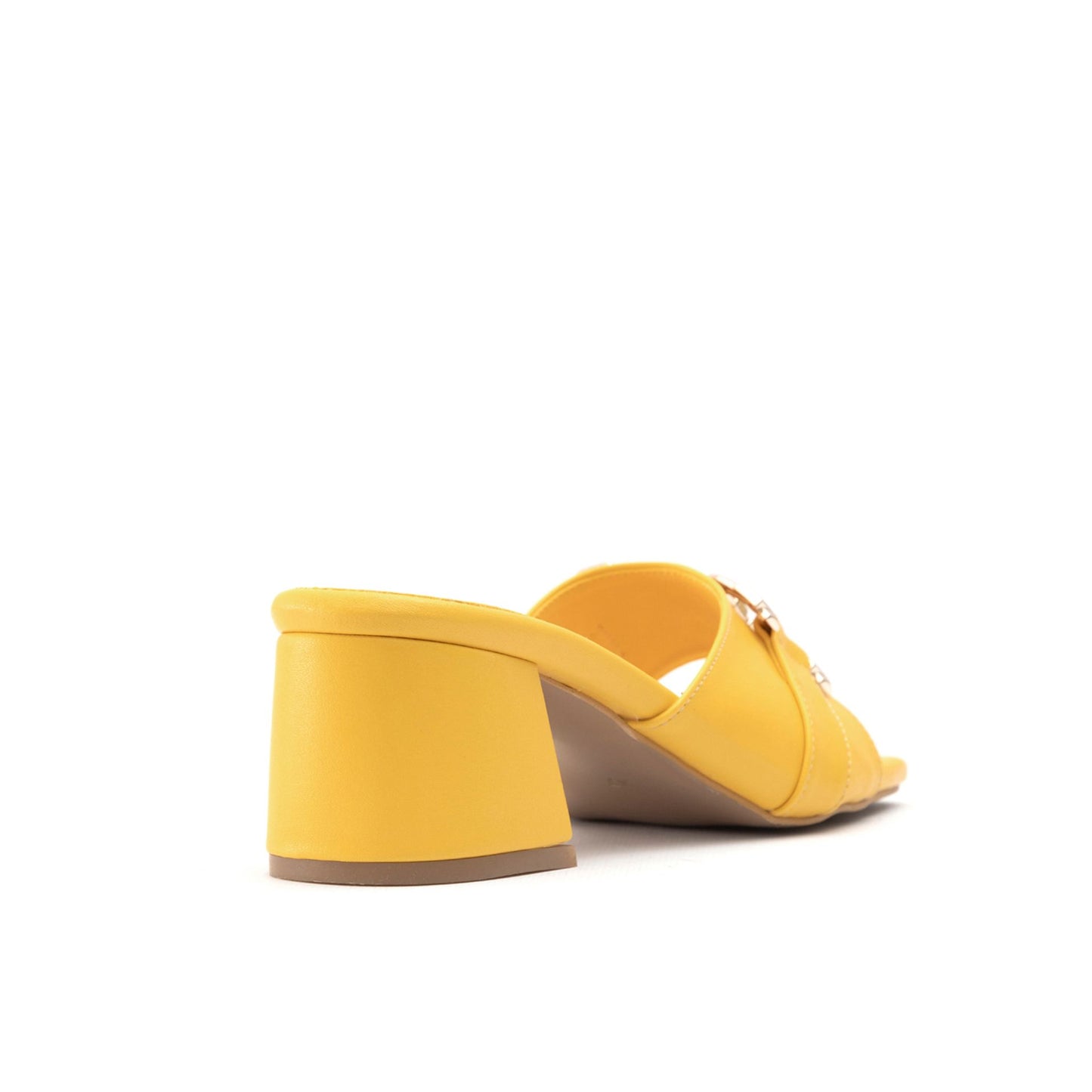 Fashion Attitude - Sandales Femme à Talon Jaune Élégant