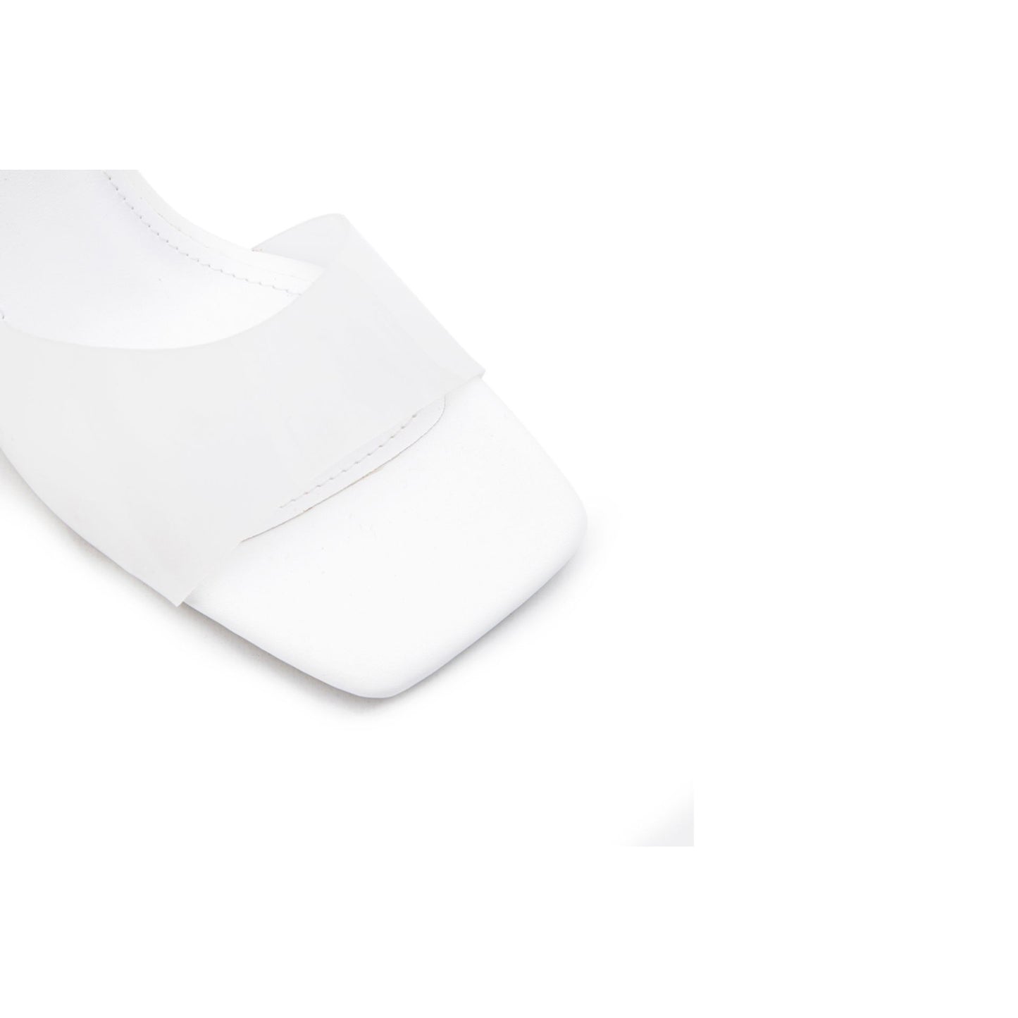 Fashion Attitude - Sandales Femme à Talon Blanc Transparent