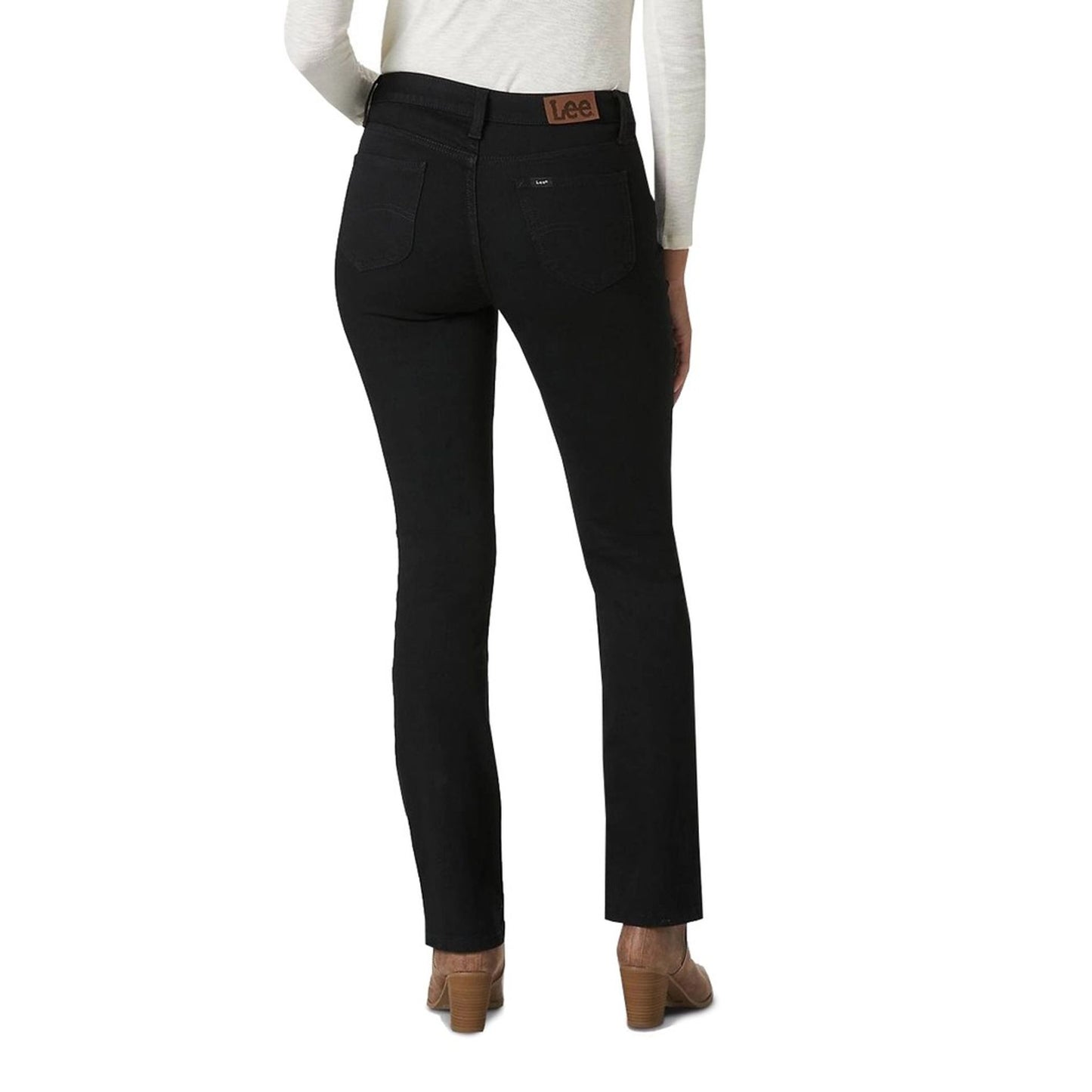 Lee - Jean Femme Coupe Régulière, Noir Élégant et Confortable