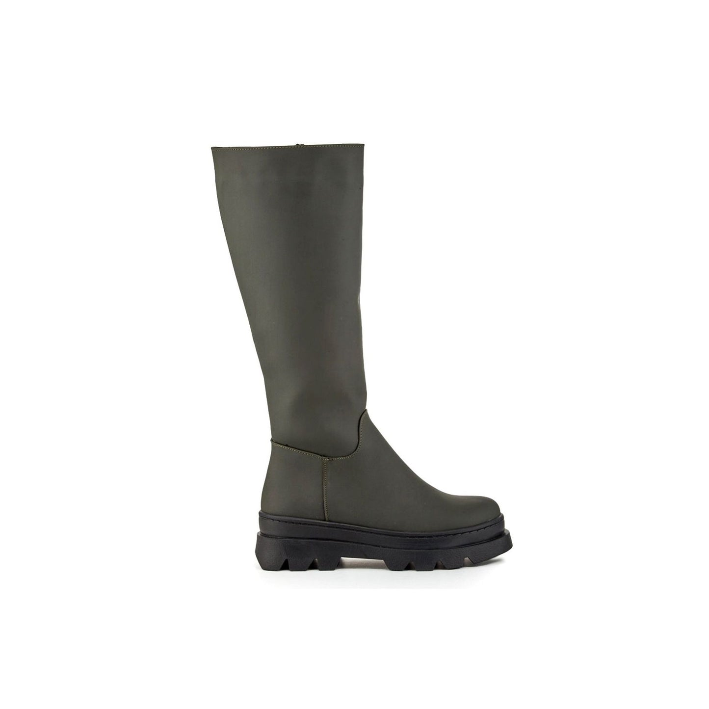 Bottes Fashion Attitude en Matière Synthétique Vert Kaki