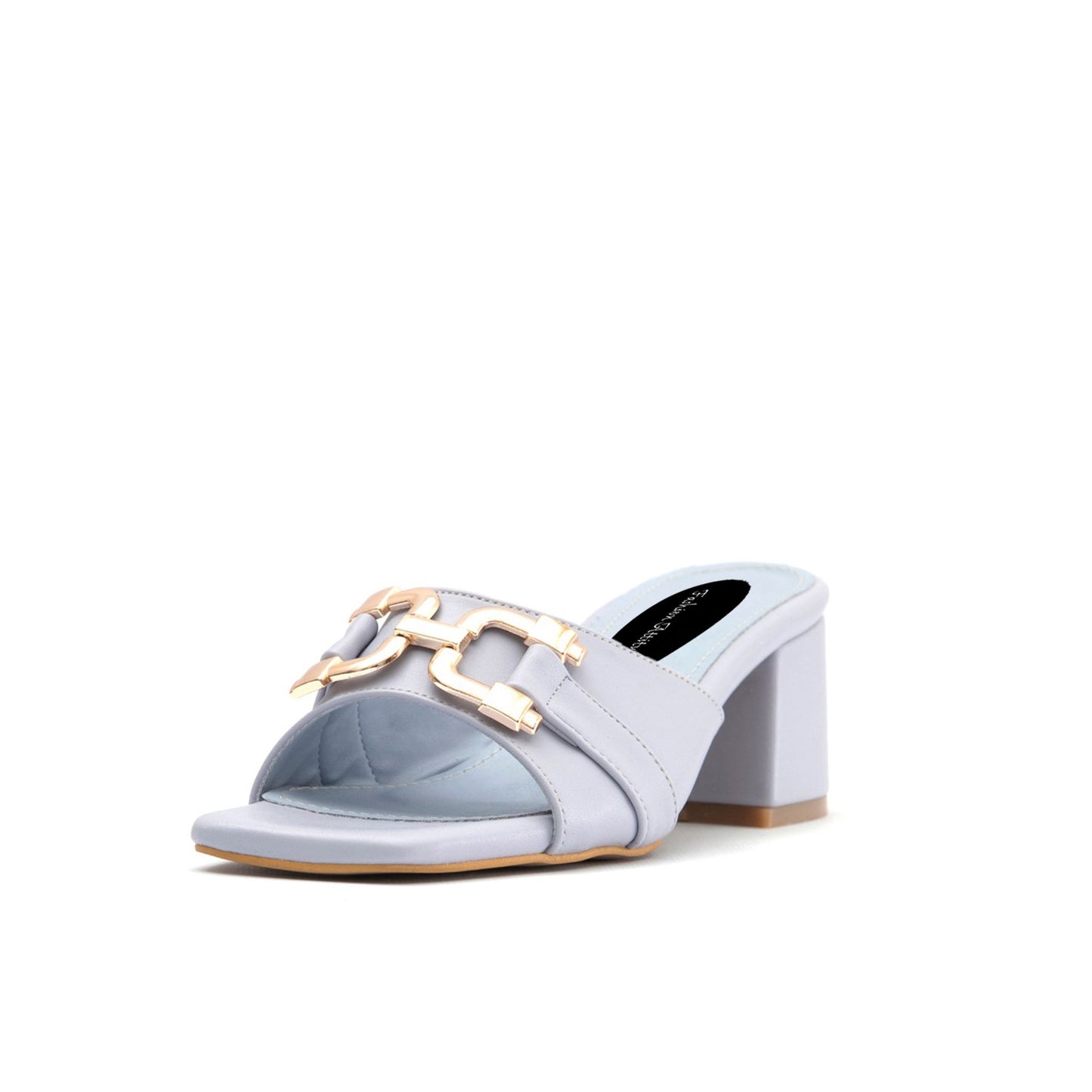 Fashion Attitude - Sandales Femme à Talon Bleu Lavande Élégant