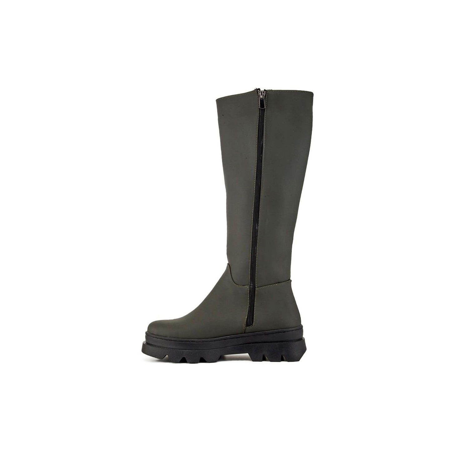 Bottes Fashion Attitude en Matière Synthétique Vert Kaki