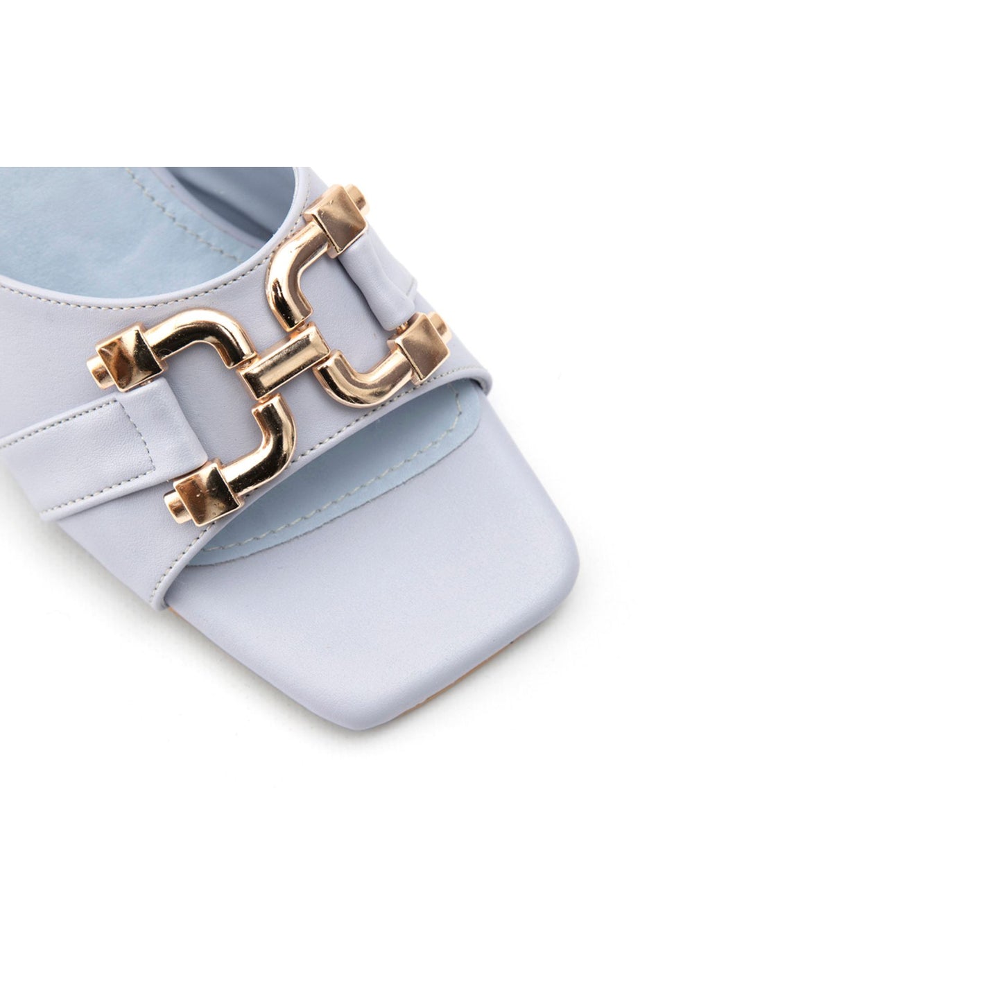 Fashion Attitude - Sandales Femme à Talon Bleu Lavande Élégant