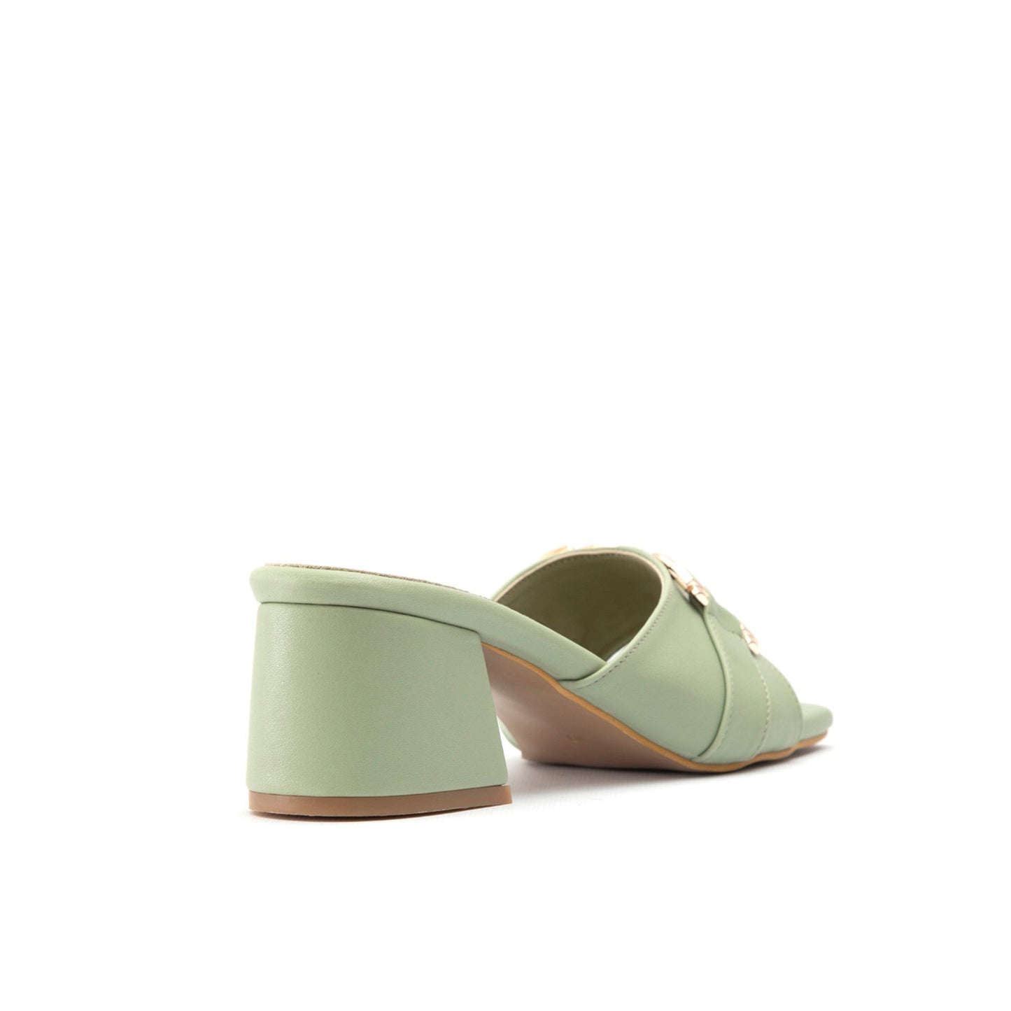 Fashion Attitude - Sandales Femme à Talon Vert Pomme Élégant