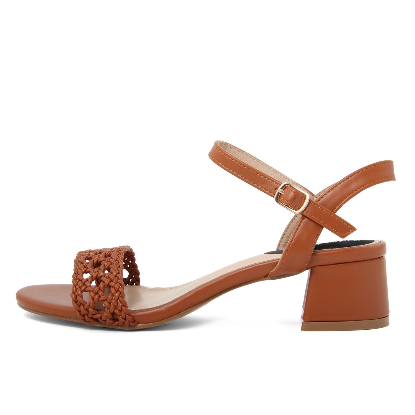 Fashion Attitude - Sandales Femme Élégantes à Talon Bloc Brun