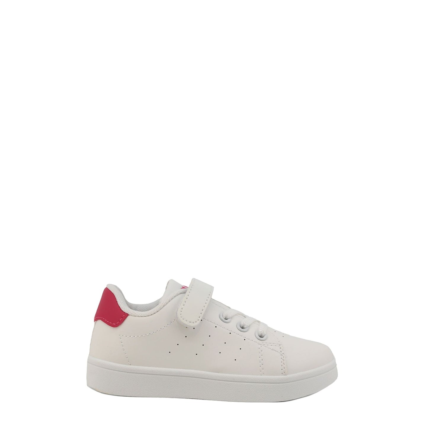 Shone Sneakers Blanches avec Détail Rose
