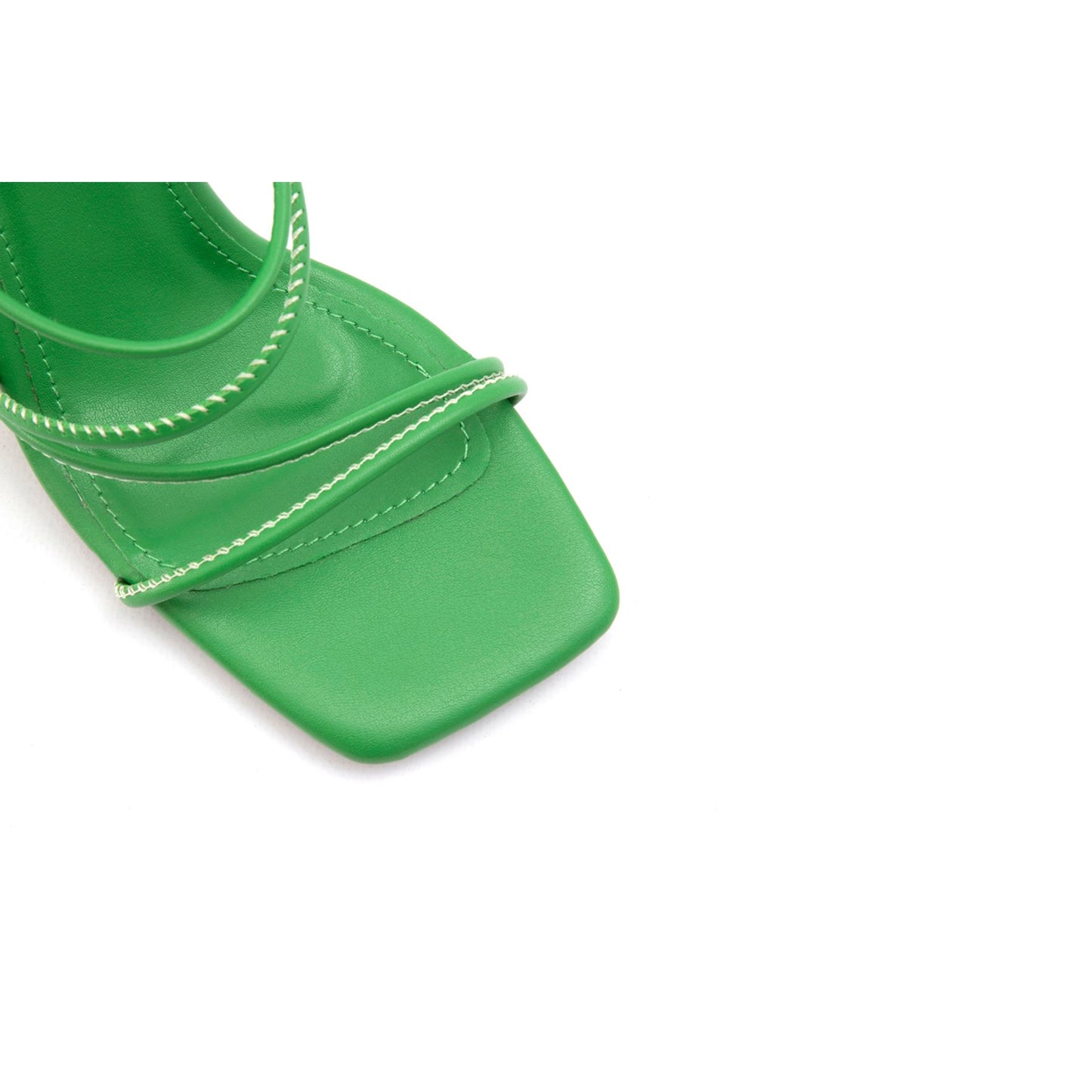 Fashion Attitude - Sandales Femme à Talon Vert Minimaliste