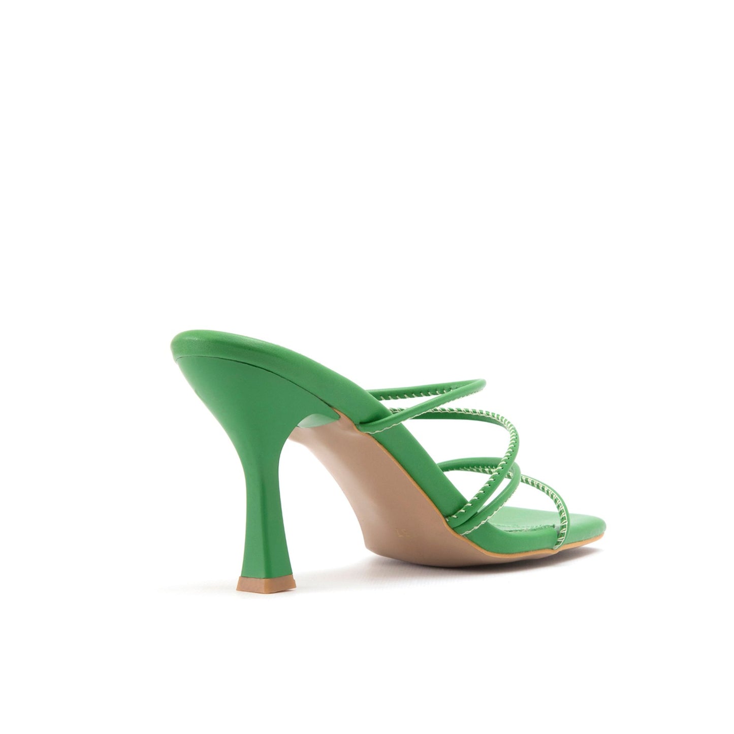 Fashion Attitude - Sandales Femme à Talon Vert Minimaliste