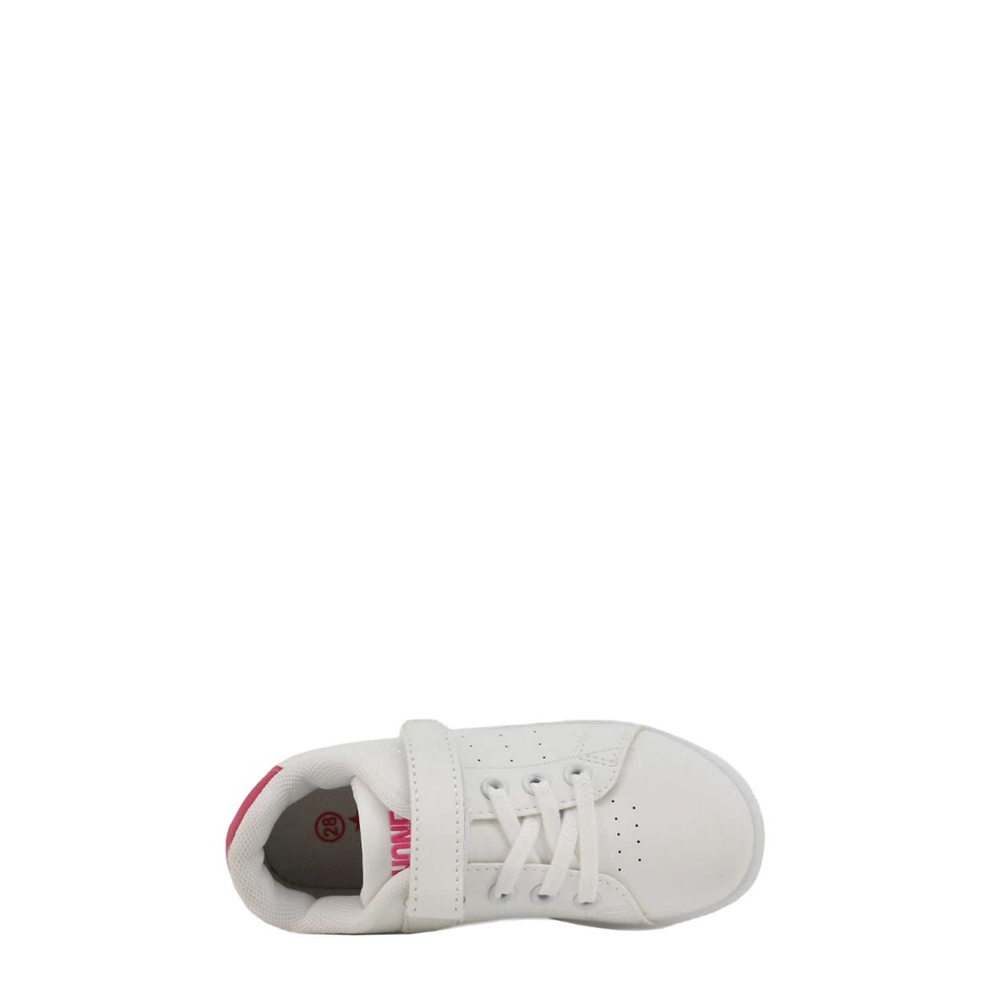 Shone Sneakers Blanches avec Détail Rose