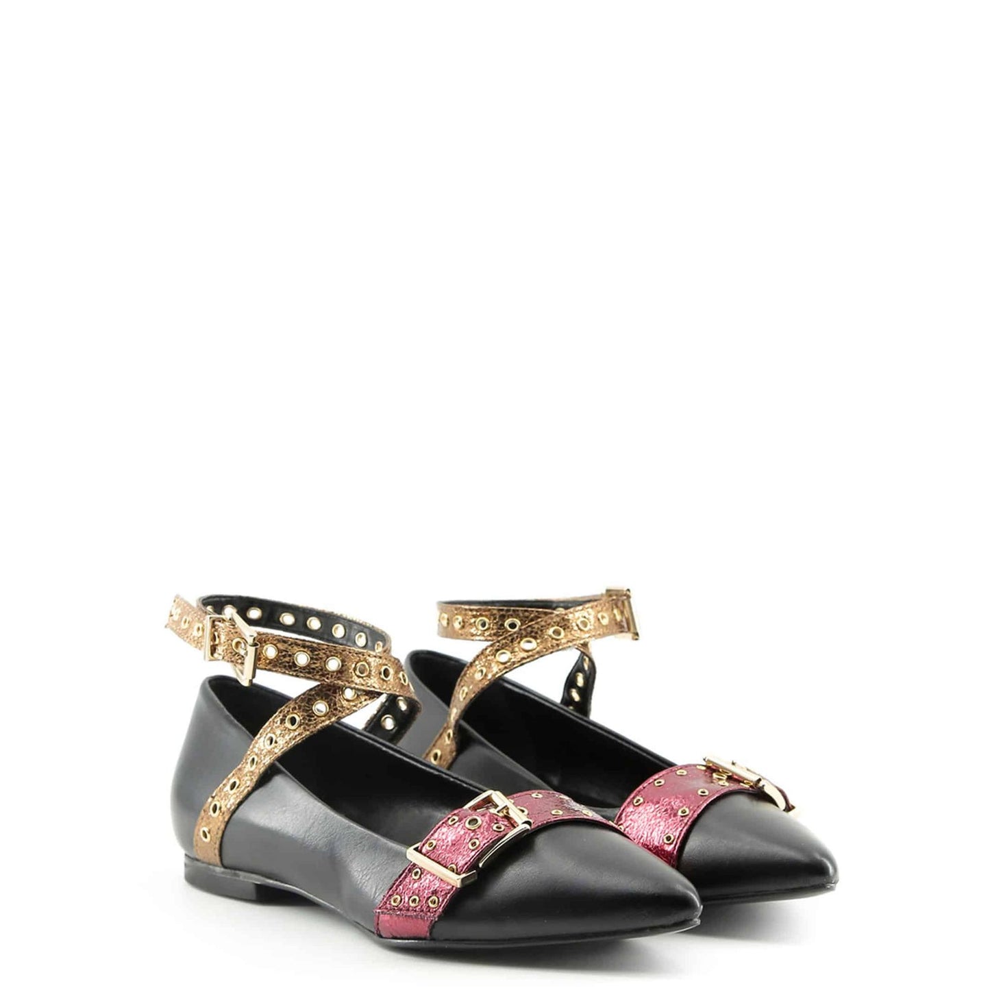 Ballerines Made in Italia en Cuir Synthétique Noir Multicolore