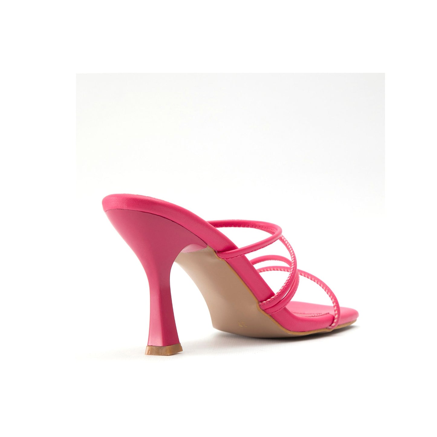 Fashion Attitude - Sandales Femme à Talon Rose Minimaliste