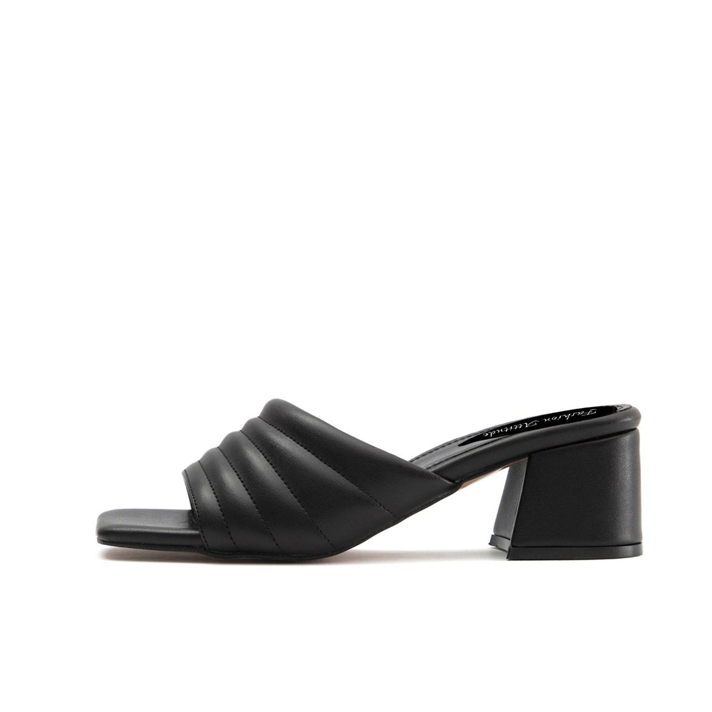 Fashion Attitude - Sandales Femme à Talon Noir Élégant