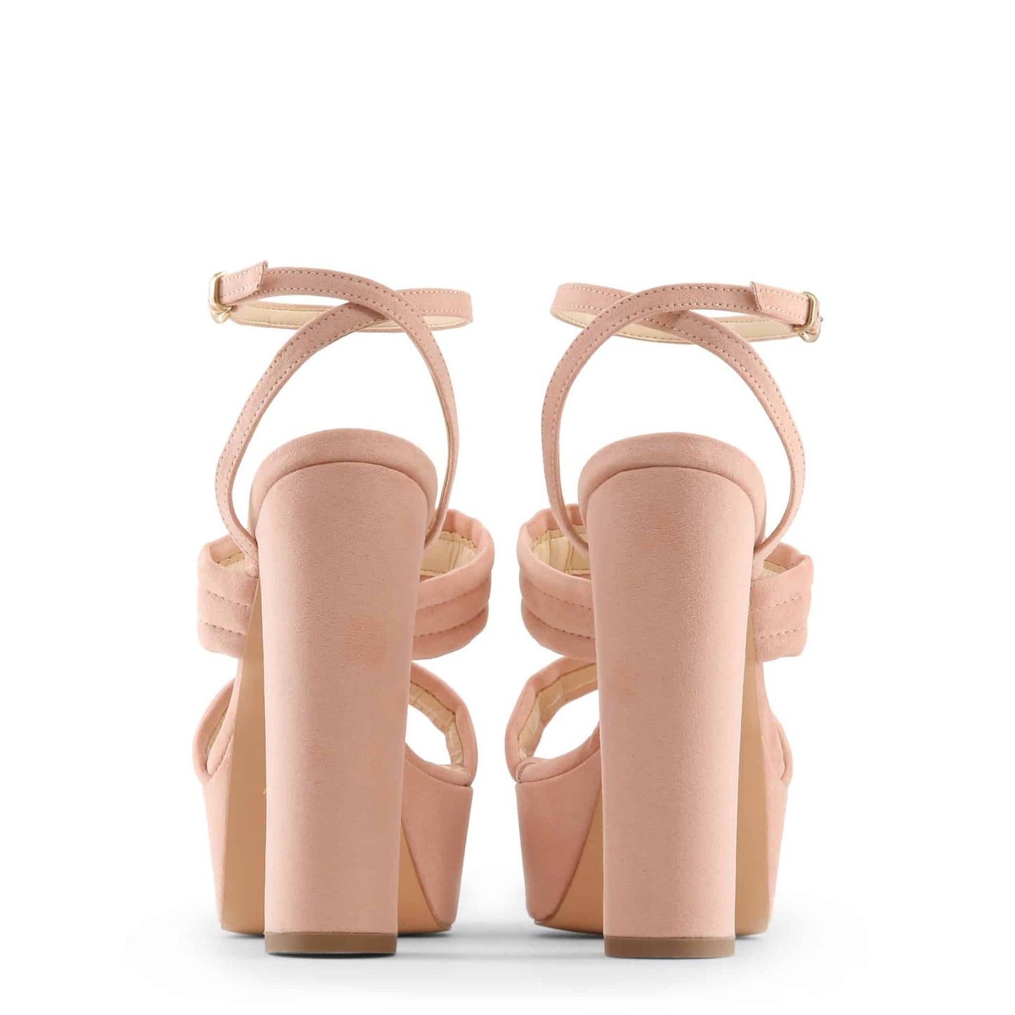 Made in Italia - Sandales Femme en Éco-Suède à Talon Haut 15 cm avec Plateau
