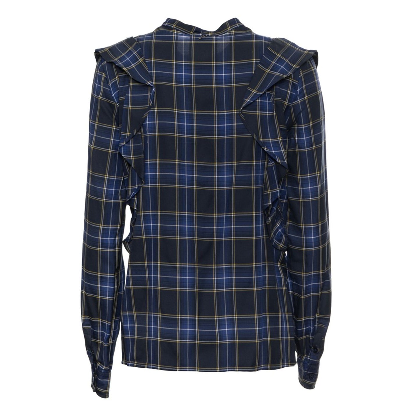 Harmont & Blaine - Chemise Femme à Carreaux avec Volants, Élégance et Originalité