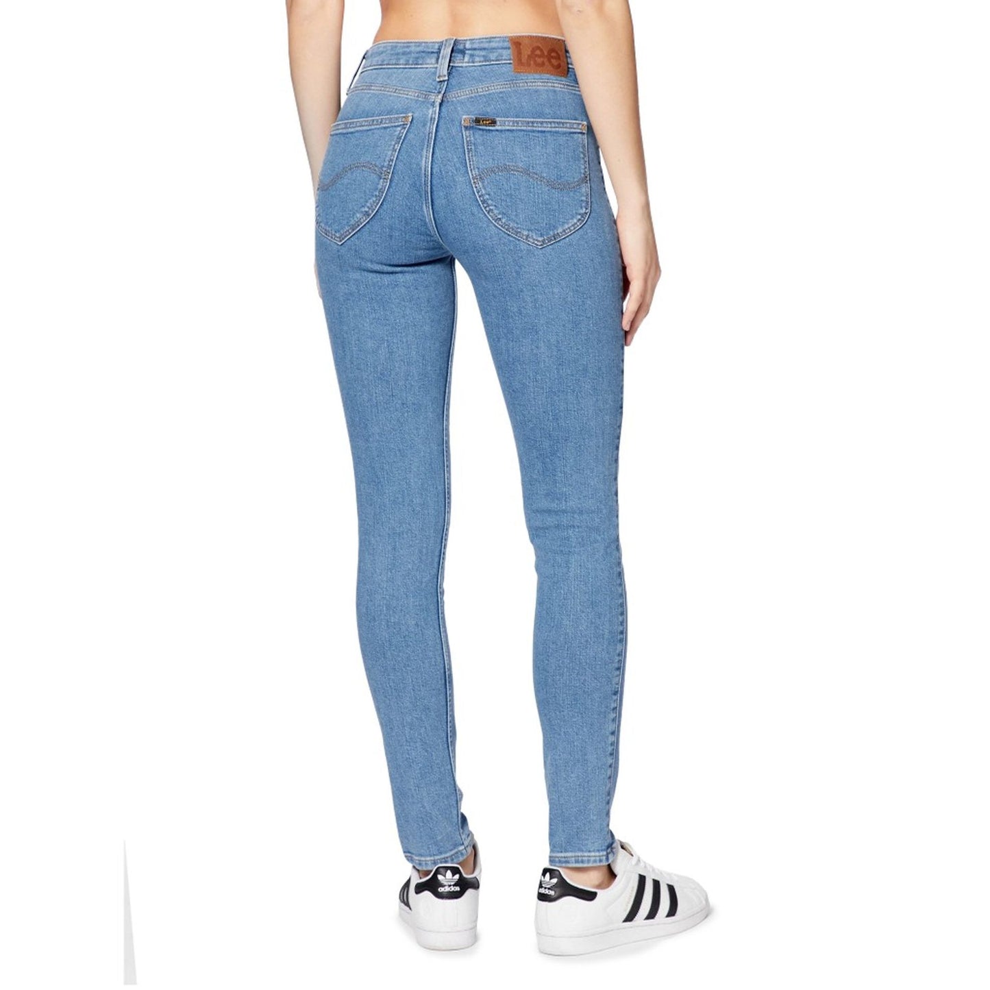 Lee - Jean Skinny Bleu Clair Femme, Confort et Style Moderne