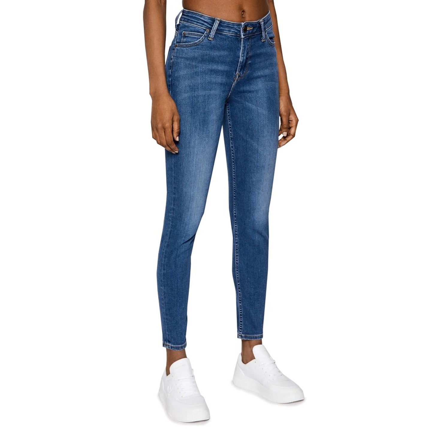 Lee - Jean Skinny Bleu Femme, Confort et Élégance au Quotidien