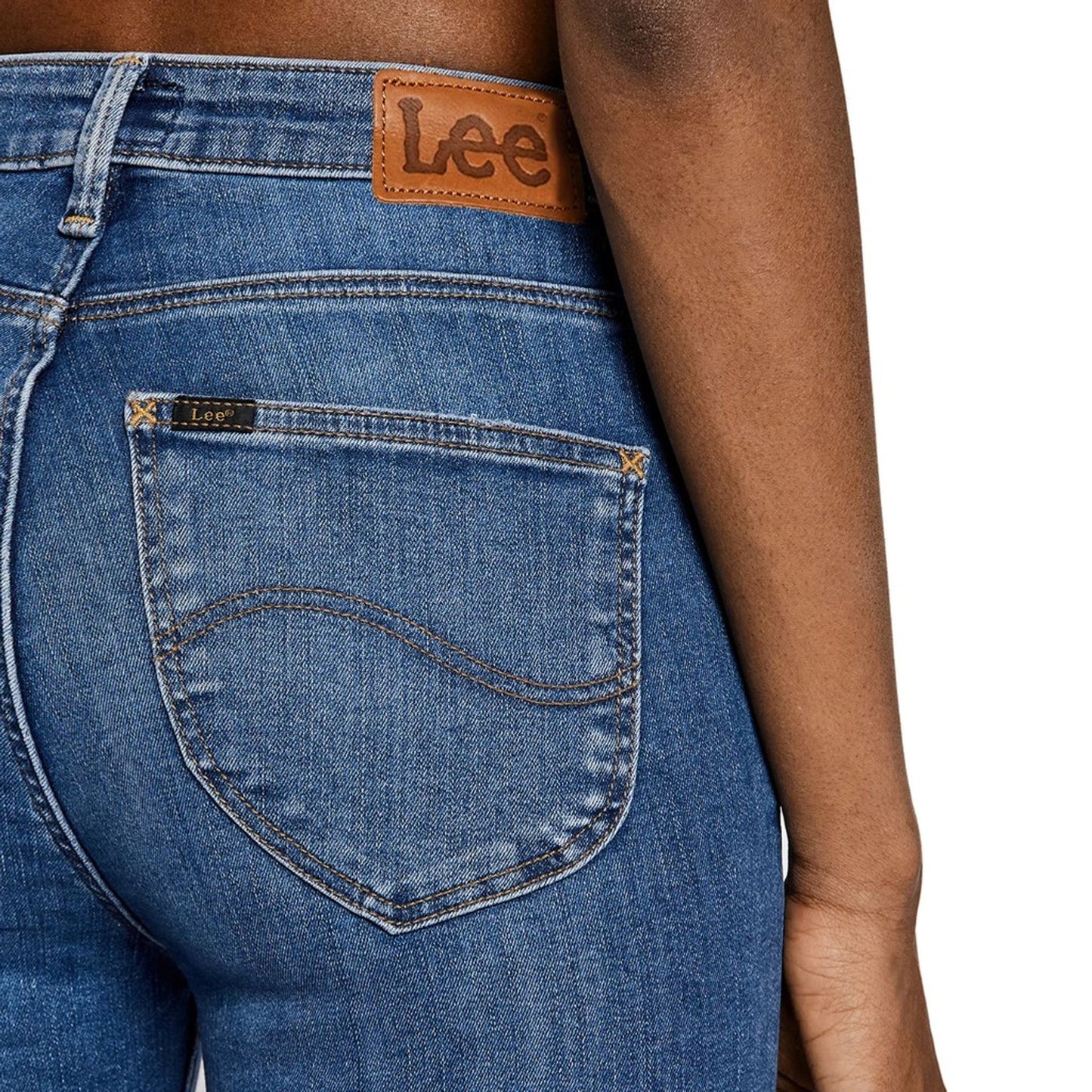 Lee - Jean Skinny Bleu Femme, Confort et Élégance au Quotidien