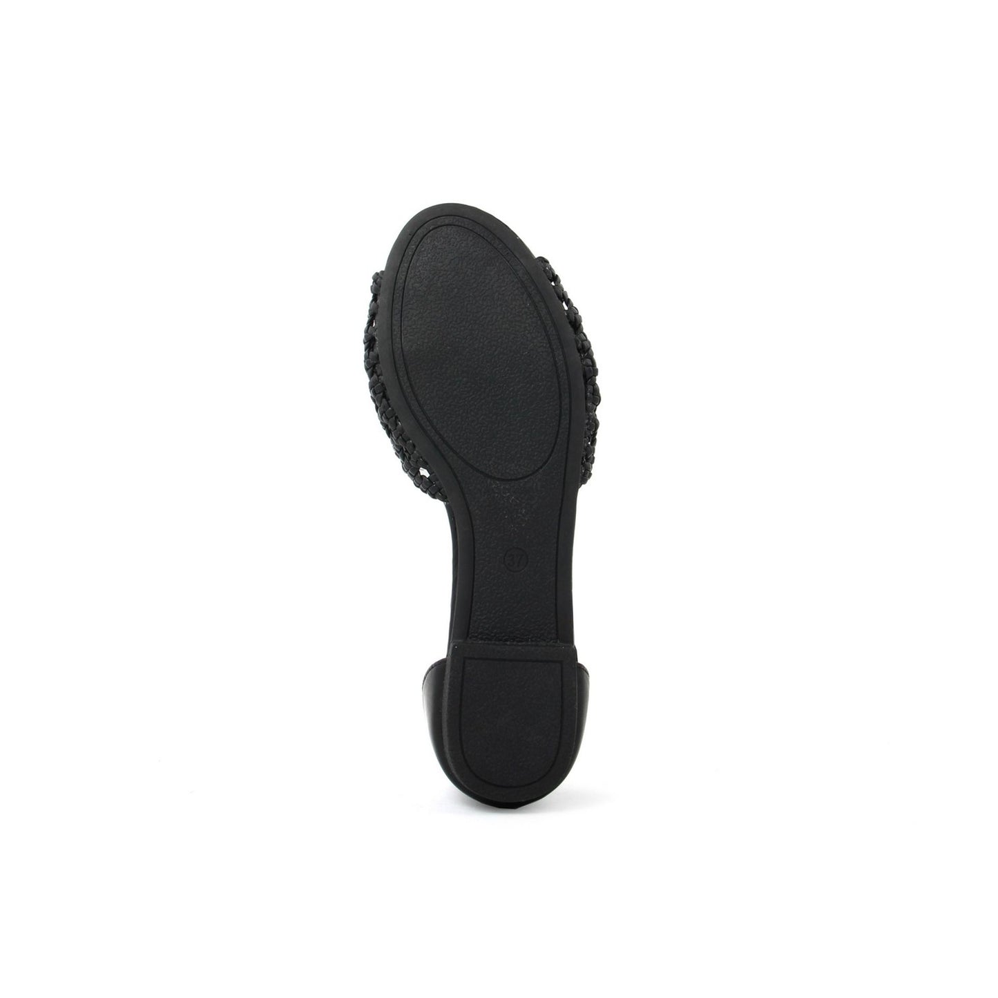 Fashion Attitude - Sandales Plates Tressées Noires
