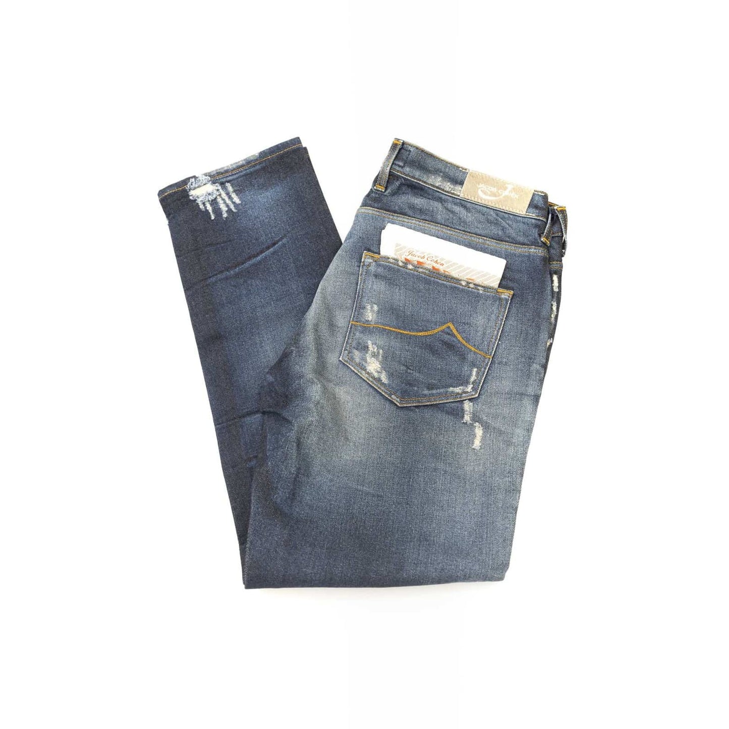 Jacob Cohen - Jean Femme Effet Usé, Made in Italy, Tendance et Confort