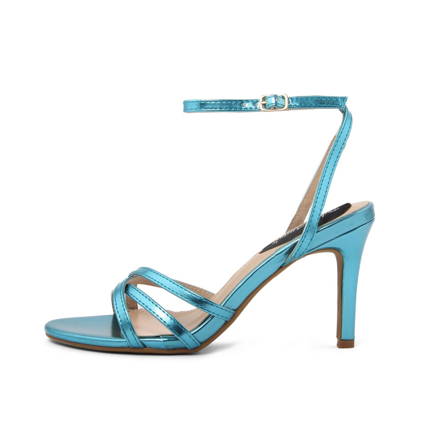 Fashion Attitude - Sandales à Talon Aiguilles Métalliques Bleu