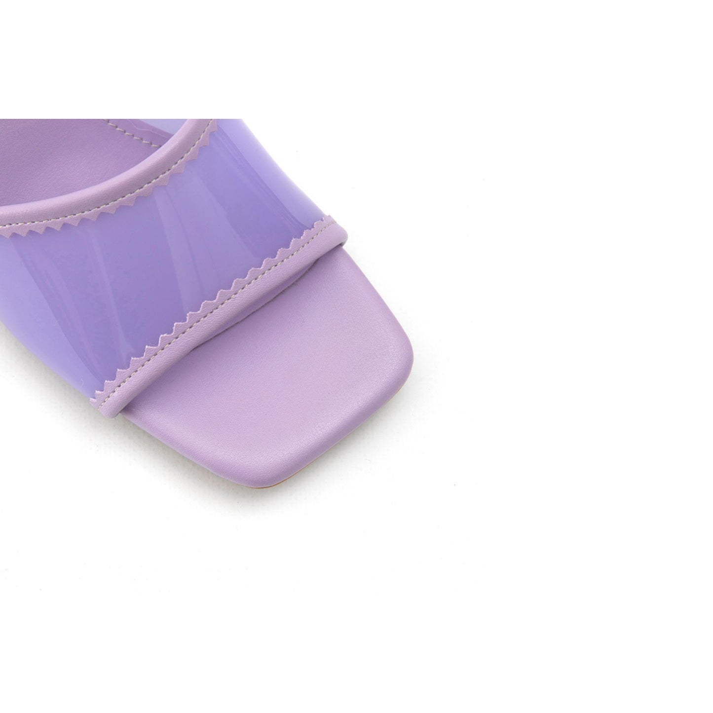 Fashion Attitude - Sandales Femme à Talon Lilas Transparent