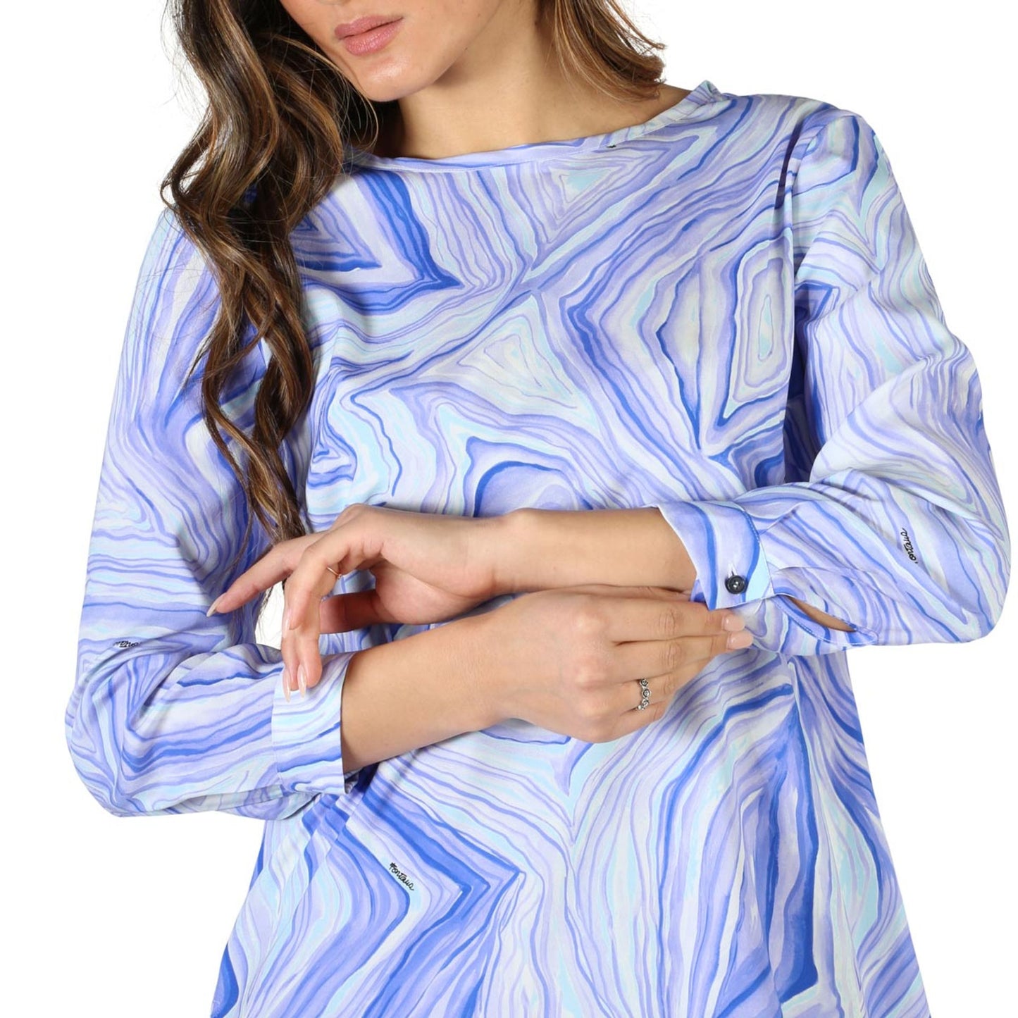 Fontana 2.0 - Chemise Femme en Soie et Élasthanne, Élégance Italienne