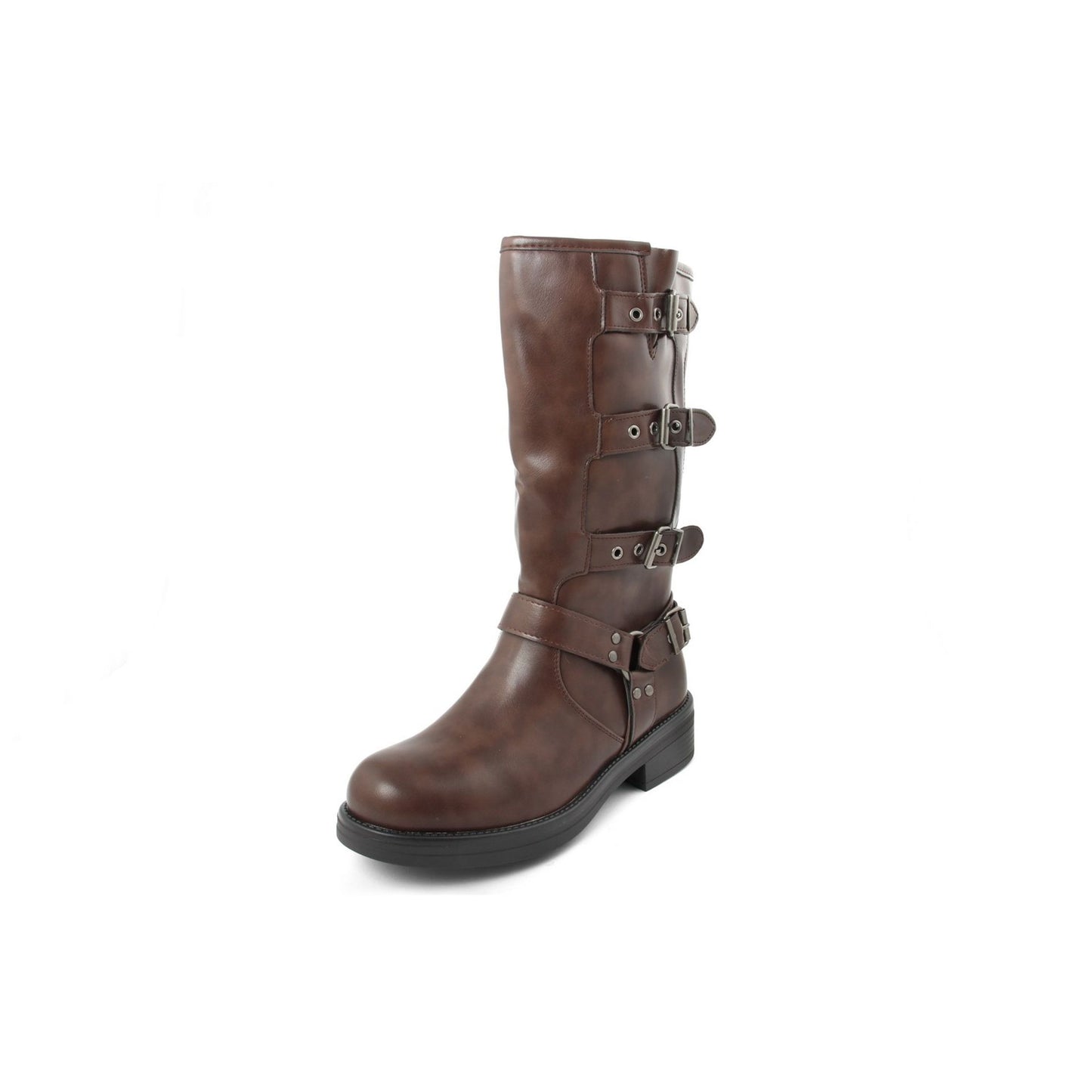 Bottes Fashion Attitude en Matière Synthétique Brun