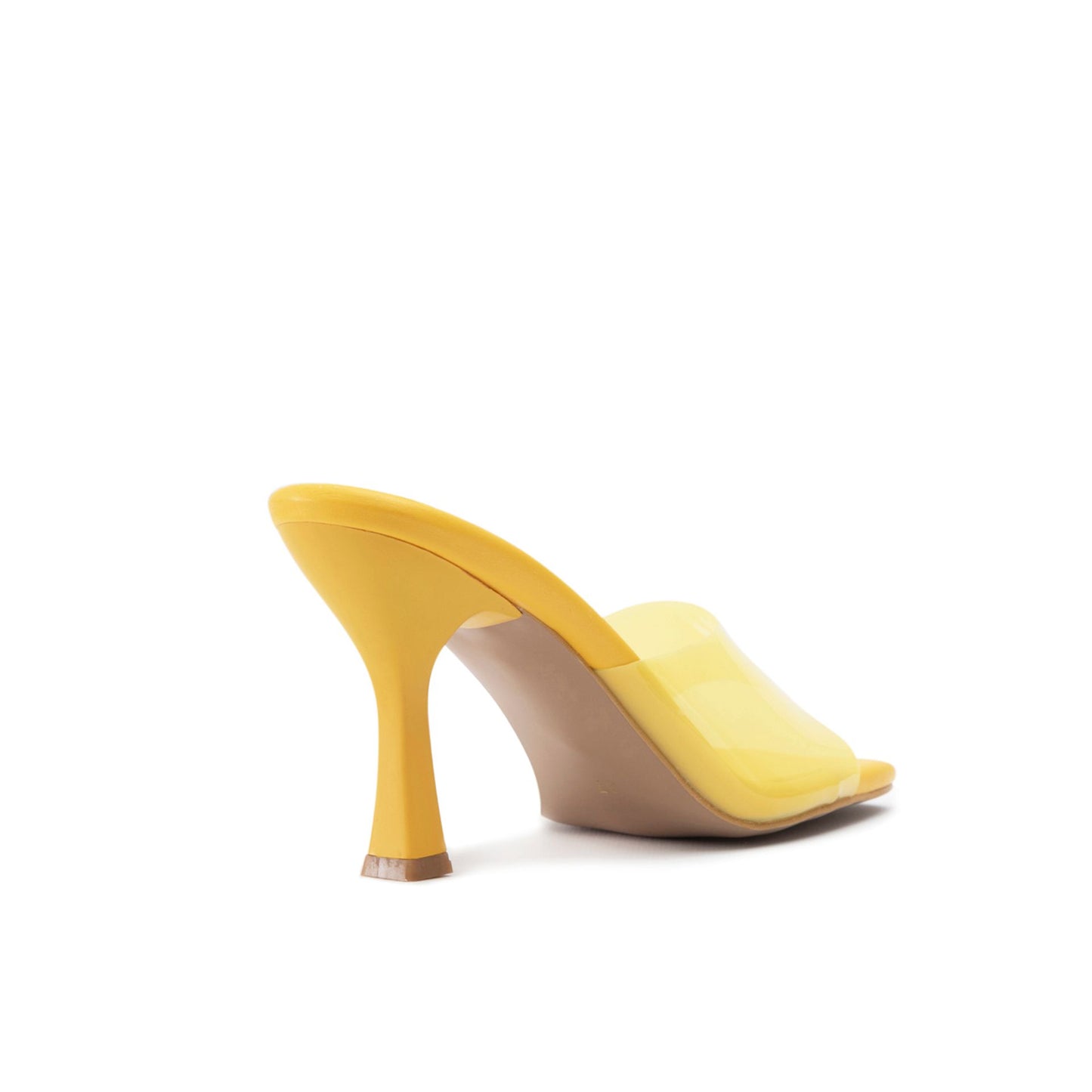Fashion Attitude - Sandales Femme à Talon Jaune Transparent