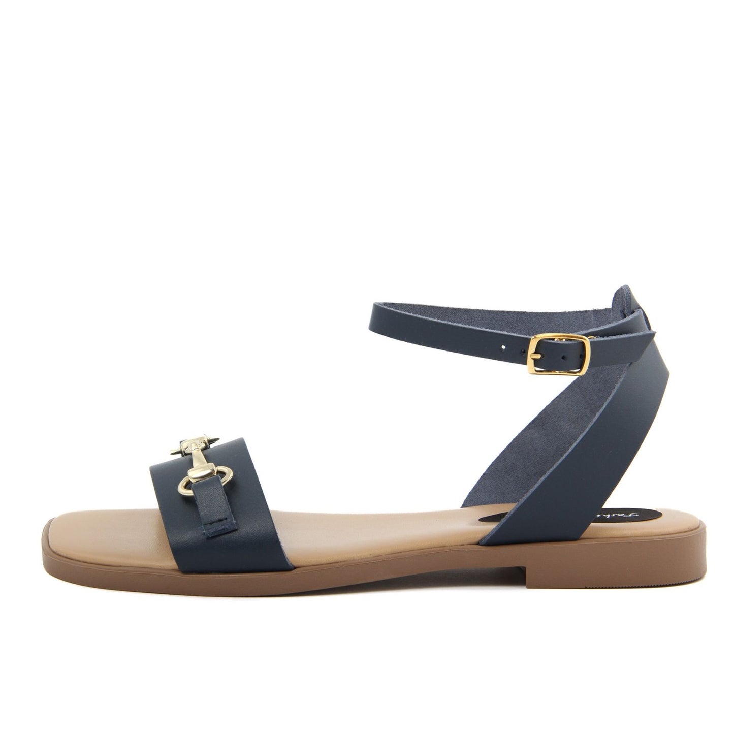 Fashion Attitude - Sandales Femme (Bleu Navy avec Détail Doré)