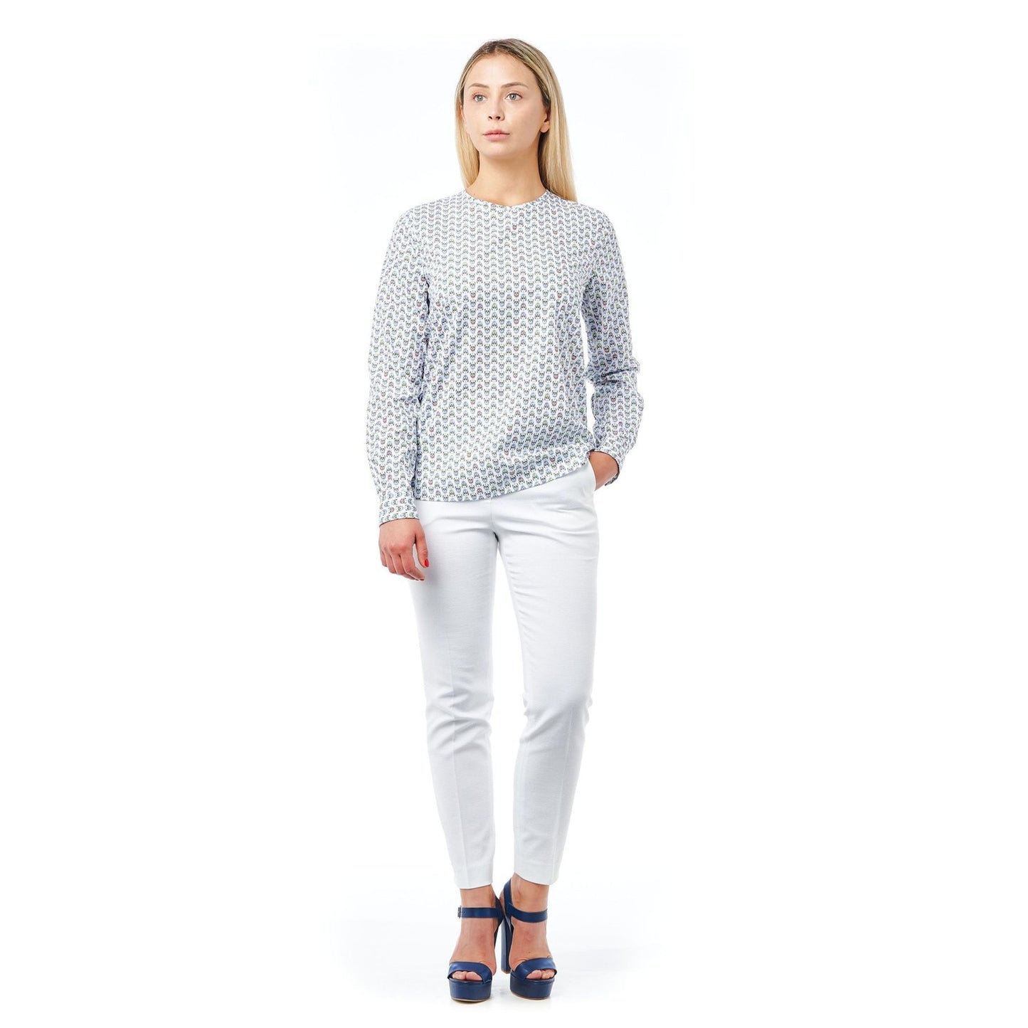 Bagutta - Chemise Femme en Coton à Motif, Élégance et Originalité