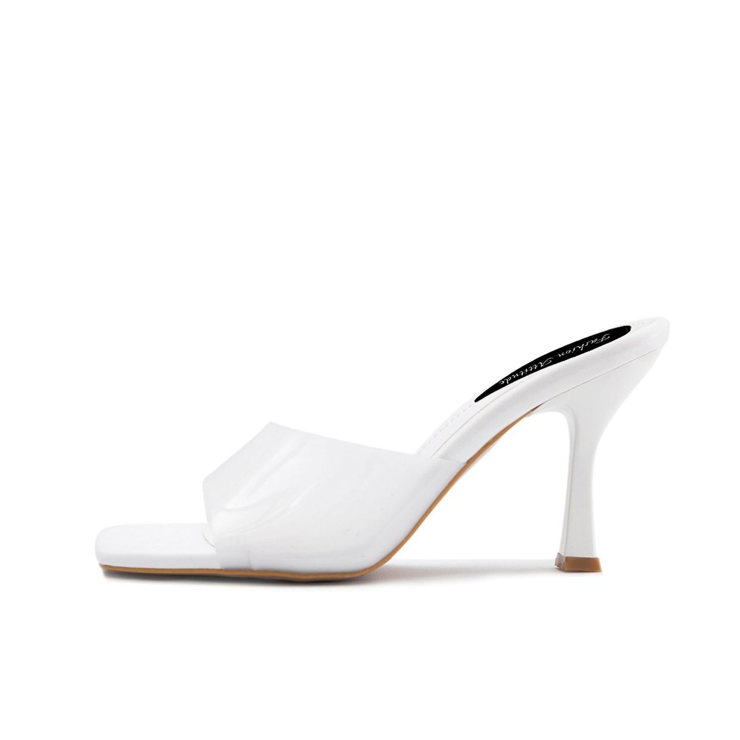 Fashion Attitude - Sandales Femme à Talon Blanc Transparent