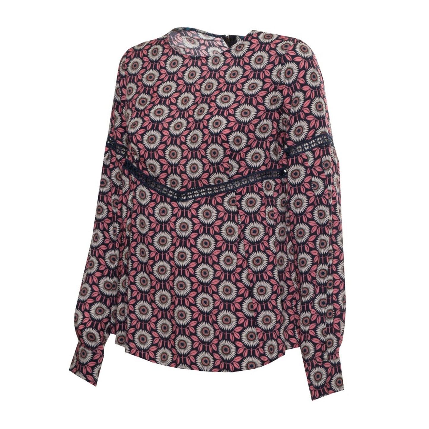Harmont & Blaine - Haut Femme en Maille Viscose, Motif Graphique Élégant