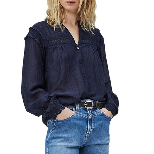 Pepe Jeans - Chemise Femme en Coton Mélangé, Élégance Bohème