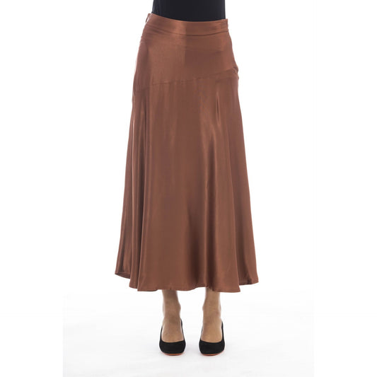 Alpha Studio – Jupe Longue Satinée en Viscose