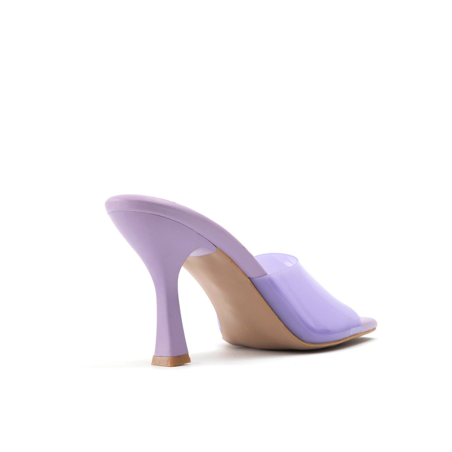 Fashion Attitude - Sandales Femme à Talon Lilas Transparent