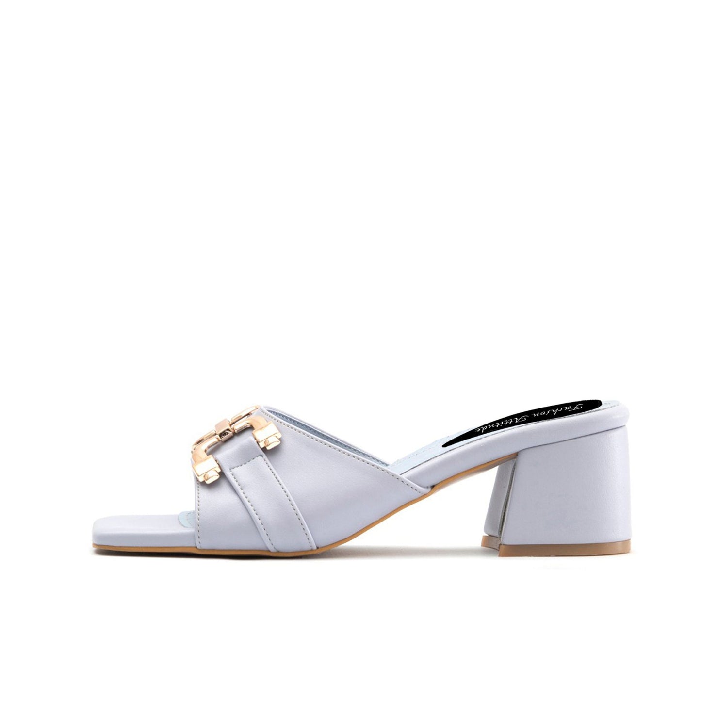 Fashion Attitude - Sandales Femme à Talon Bleu Lavande Élégant