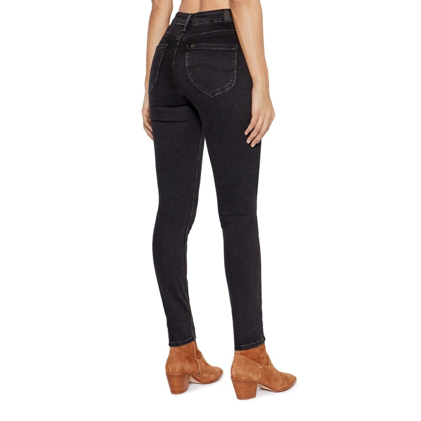 Lee - Jean Femme Coupe Skinny, Noir Élégant et Confort Stretch