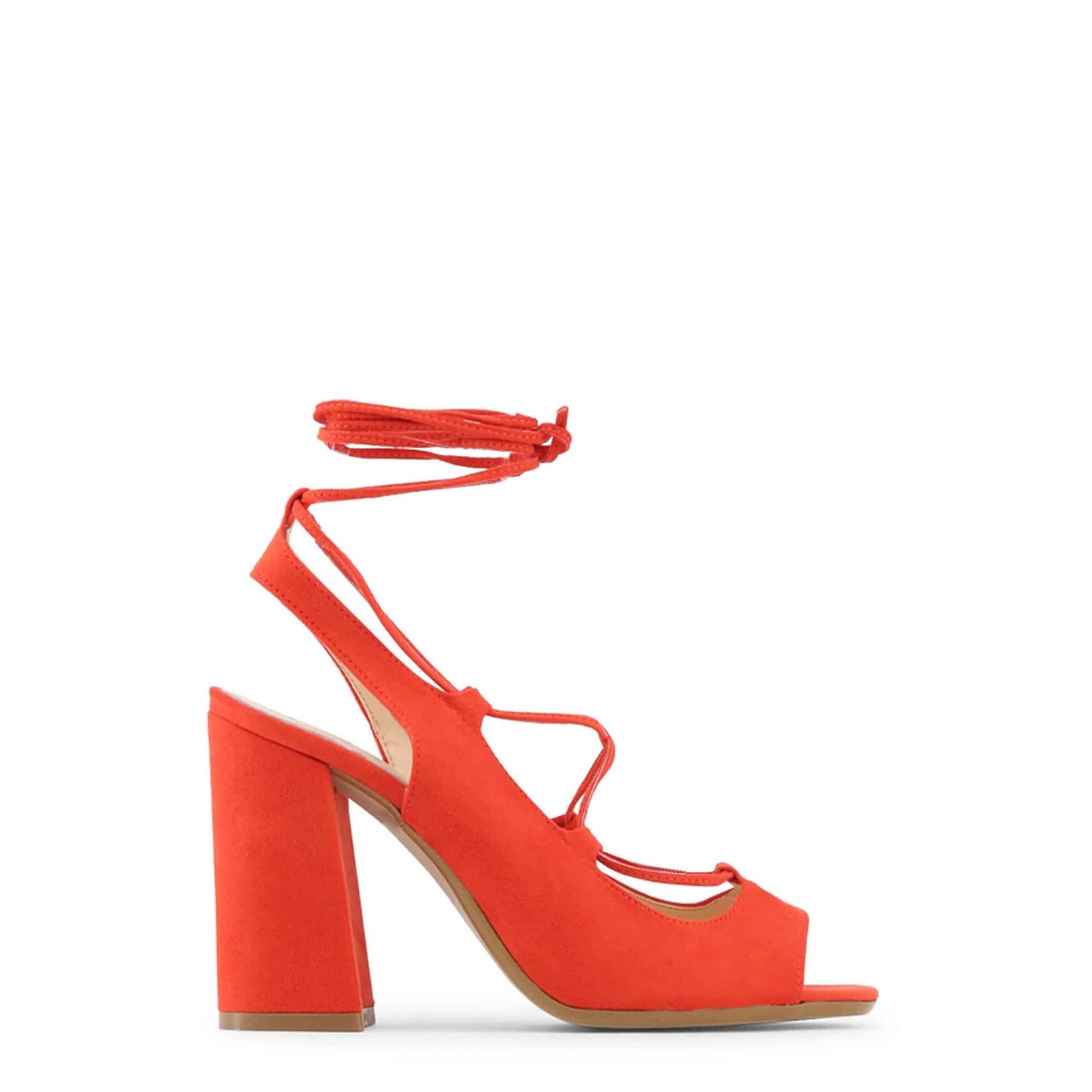 Made in Italia - Sandales Femme à Talon Haut 10 cm avec Lacet à la Cheville