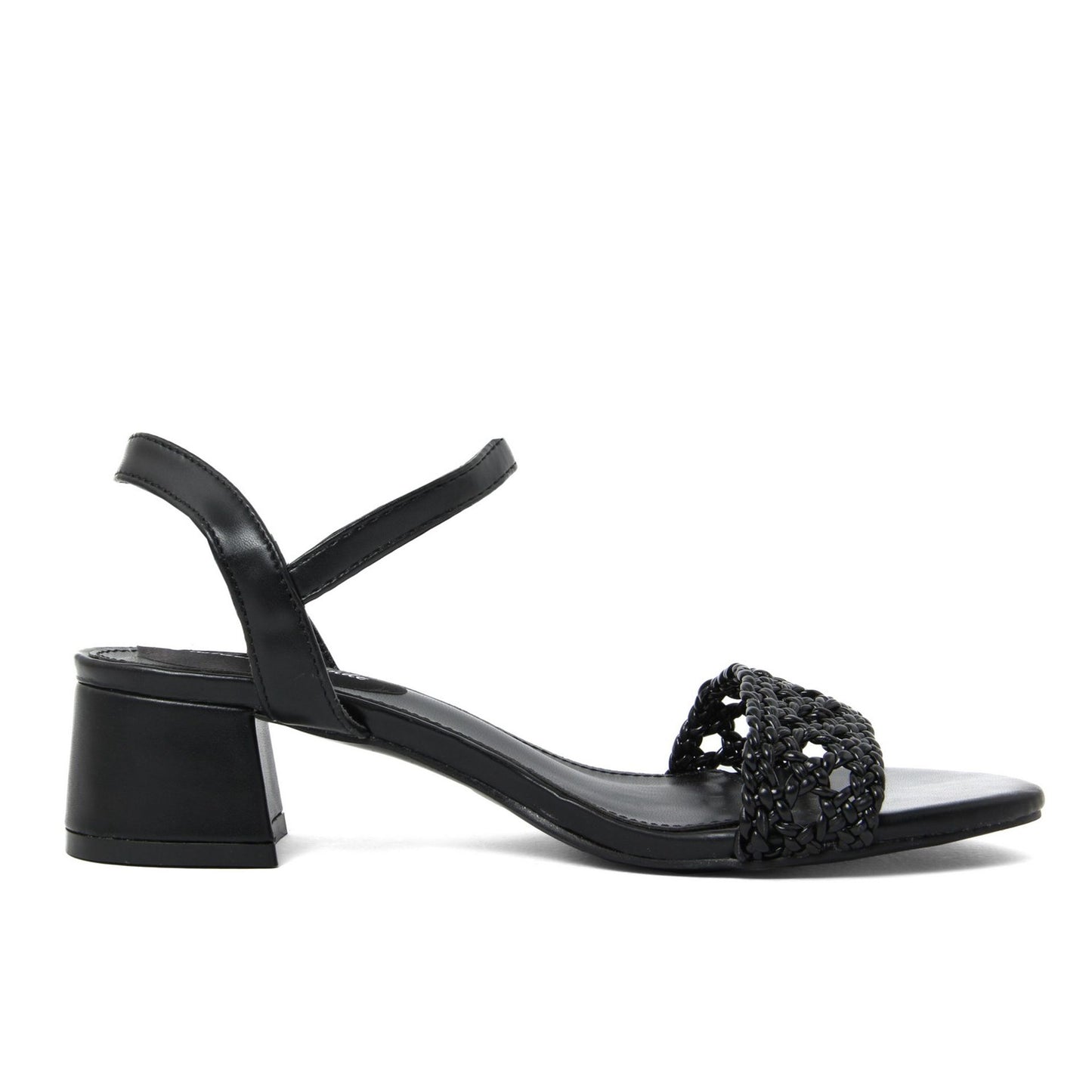 Fashion Attitude - Sandales Femme Élégantes à Talon Bloc Noir