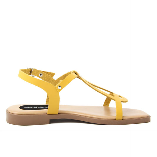 Fashion Attitude - Sandales Femme (Jaune)