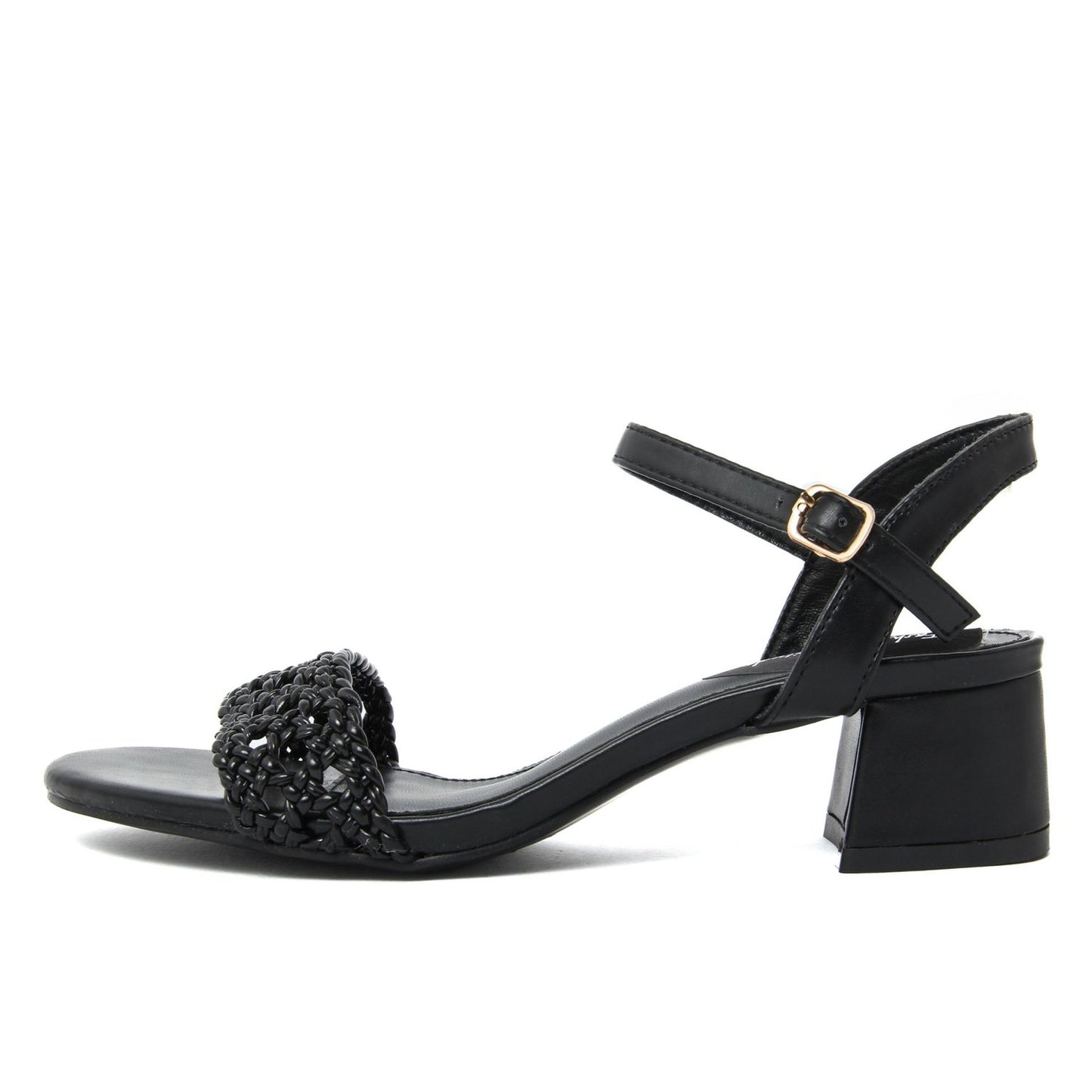Fashion Attitude - Sandales Femme Élégantes à Talon Bloc Noir