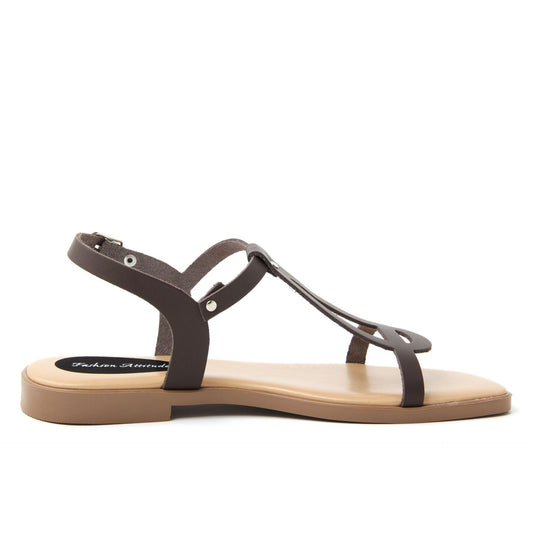 Fashion Attitude - Sandales Femme (Brun)