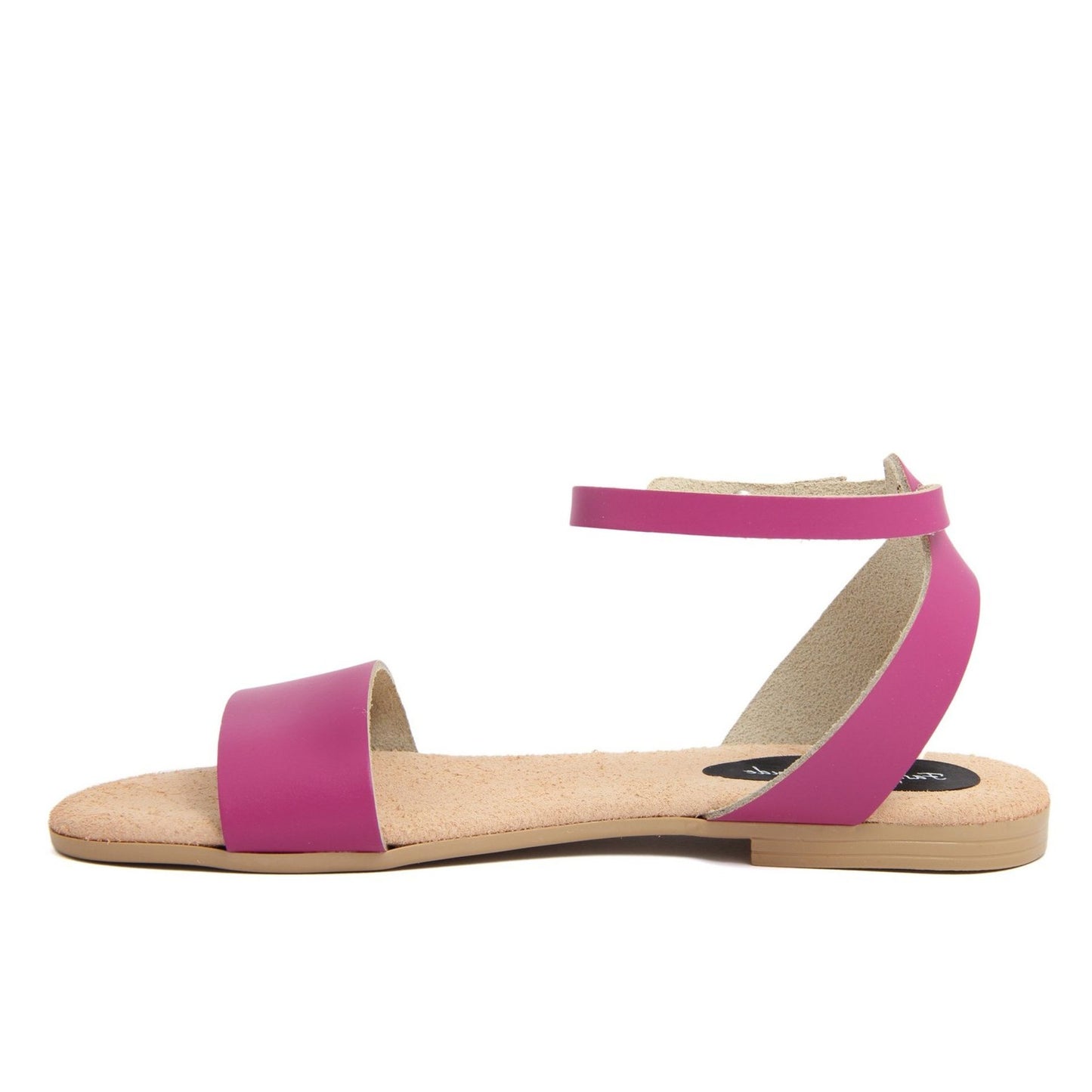 Fashion Attitude - Sandales Femme en Cuir Rose avec Bride à la Cheville