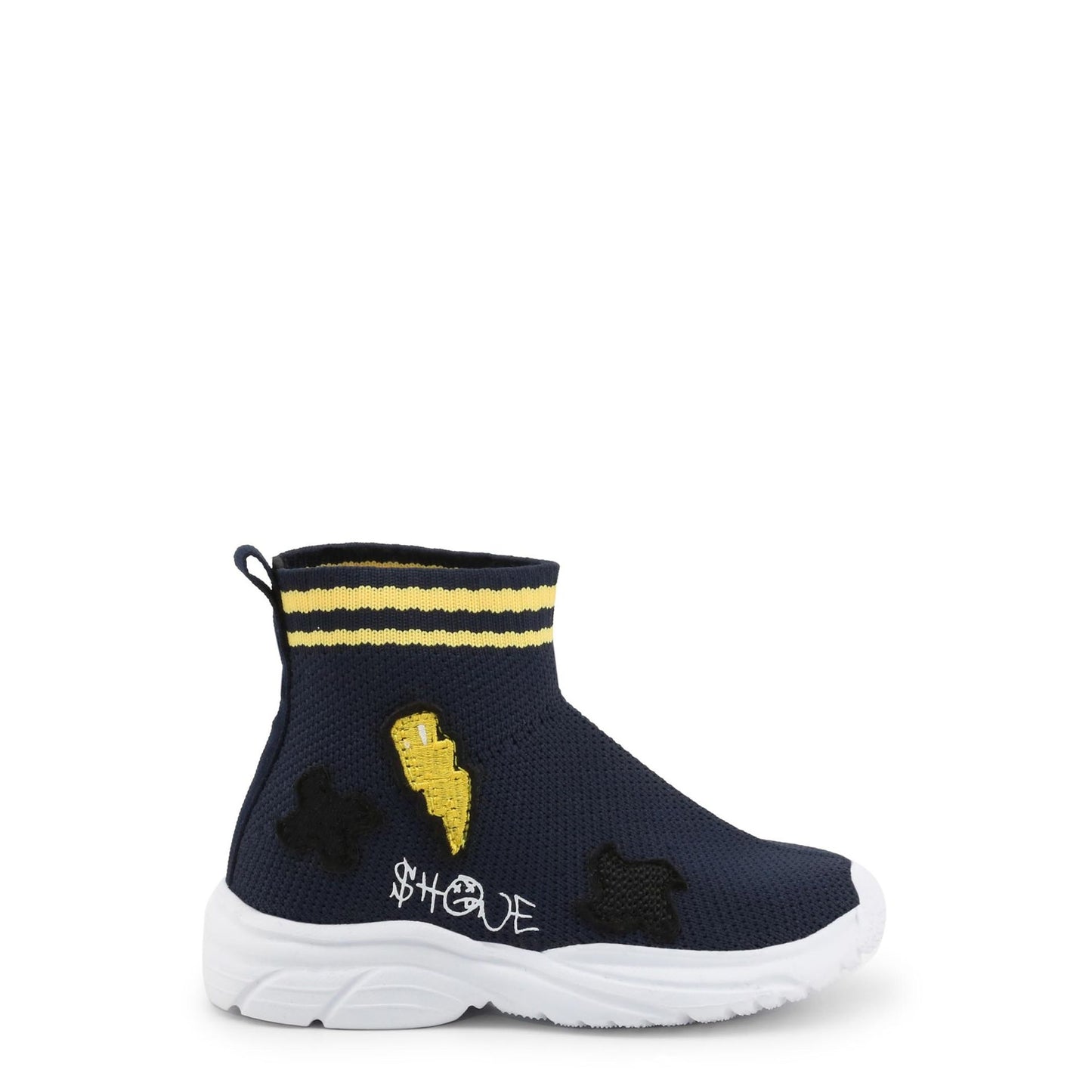 Shone Sneakers Enfant Bleu Marine et Jaune