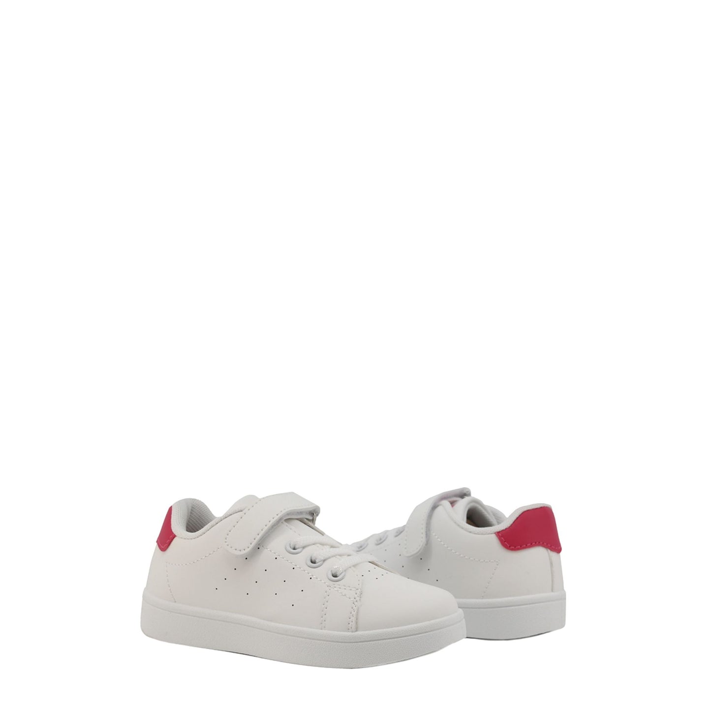 Shone Sneakers Blanches avec Détail Rose