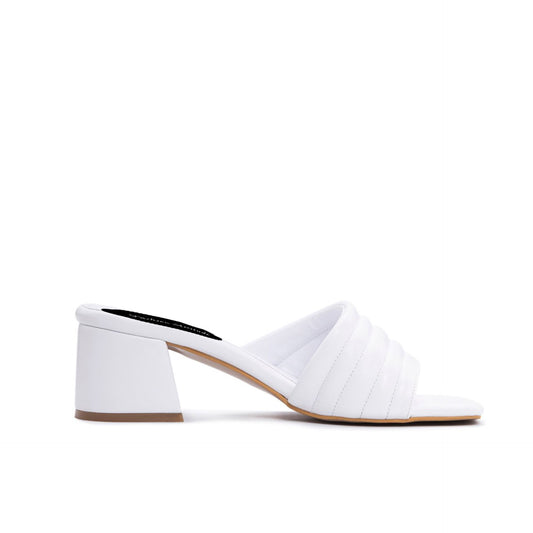 Fashion Attitude - Sandales Femme à Talon Blanc Élégant