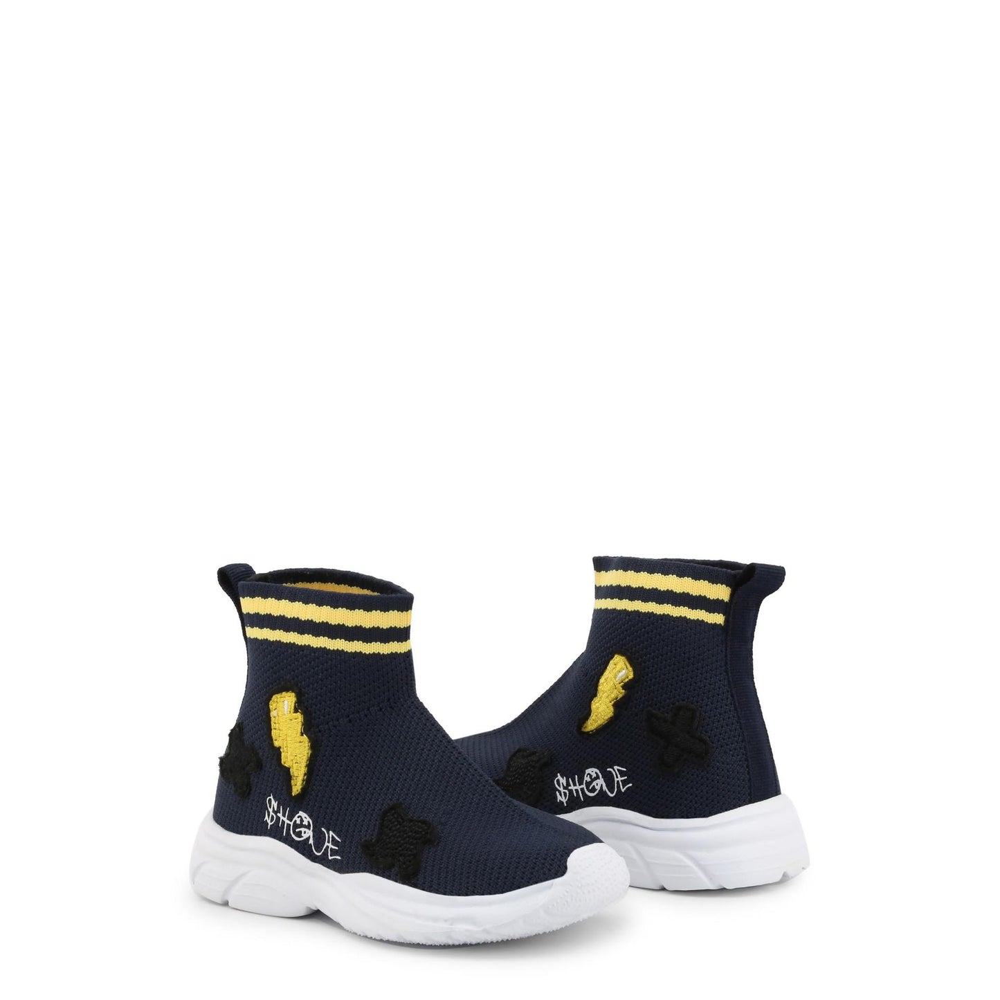 Shone Sneakers Enfant Bleu Marine et Jaune